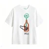 主图_2 Remera Algodón Estampada Diseño Botella Floral Minimalista