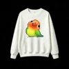 Buzo cuello redondo Algodón Estampado Pixel Art Loro Premium Casual