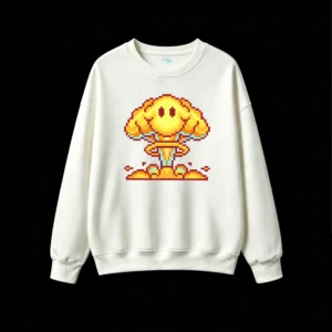 Buzo cuello redondo Algodón Estampado Retro Gamer Calidad Premium