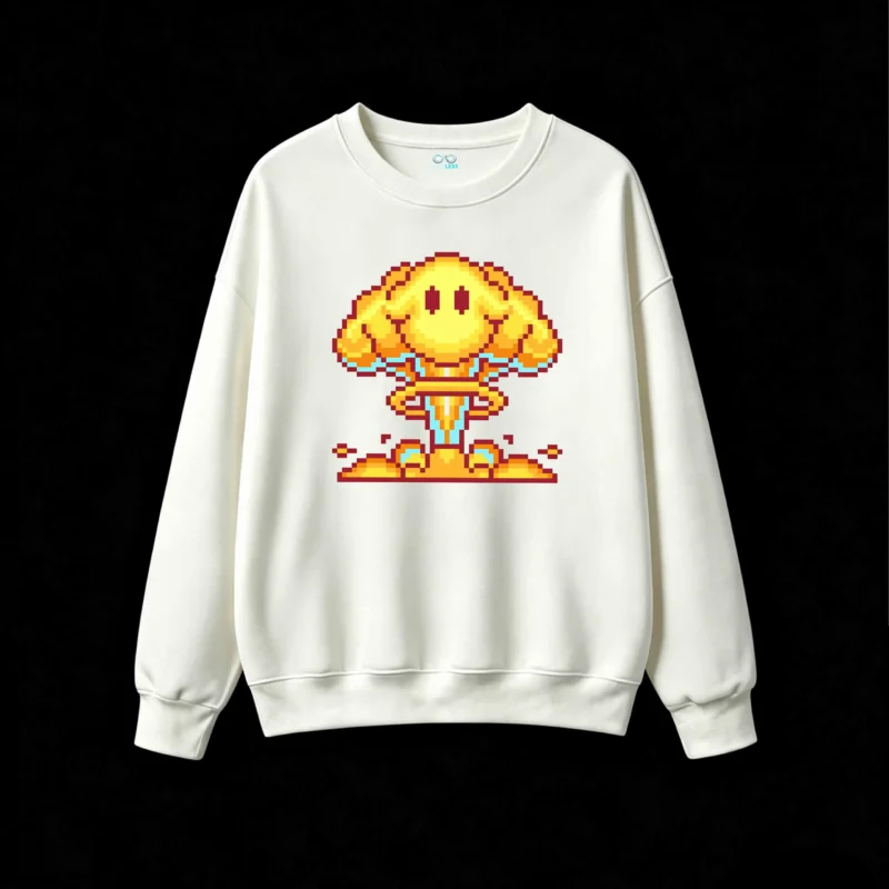 Buzo cuello redondo Algodón Estampado Retro Gamer Calidad Premium