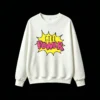 Buzo cuello redondo Algodón Estampado Girl Power Diseño Pixel Art Casual