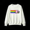 Buzo cuello redondo Algodón Estampado Nyan Cat Pixel Art Arcoíris Premium