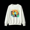 Buzo cuello redondo Maradona Pixel Art Algodón Estampado Retro Argentina