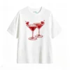主图_2 Remera Algodón Estampado Cóctel Corazón Love Casual Premium