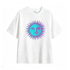 主图_2 Remera Algodón Estampado Sol Pop Art Diseño Vintage Calidad