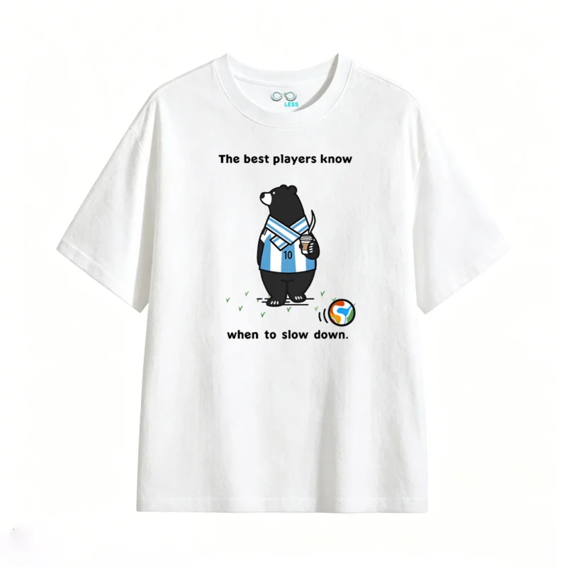 Remera Algodón Estampada Oso Selección Argentina Premium
