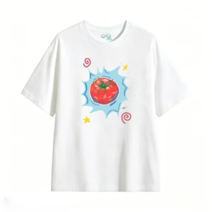 主图_2 Remera Algodón Estampado Tomate Diseño Pop Art Casual 1104