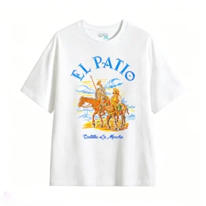 主图_2 Remera El Patio Algodón Estampado Quijote Diseño Casual