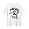 Remera Algodón Estampado Perro Lazo Diseño Urbano Premium