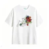Remera Algodón Estampado Ramo Flores Diseño Premium Casual