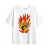 主图_2 Remera Algodón Estampado Fuego Cartoon Diseño Urbano Premium