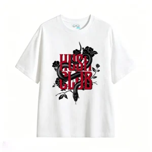 Remera Algodón Oversize Hush Club Estampado Serpiente Urban