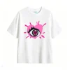 主图_2 Remera Algodón Estampado Corazón Ojo Artístico Urbano Moda