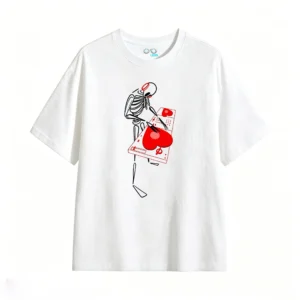 Remera Algodón Estampado Corazón Urbano Diseño Trendy Calidad