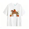 主图_2 Remera Algodón Estampado Caballo Manzanas Diseño Artístico