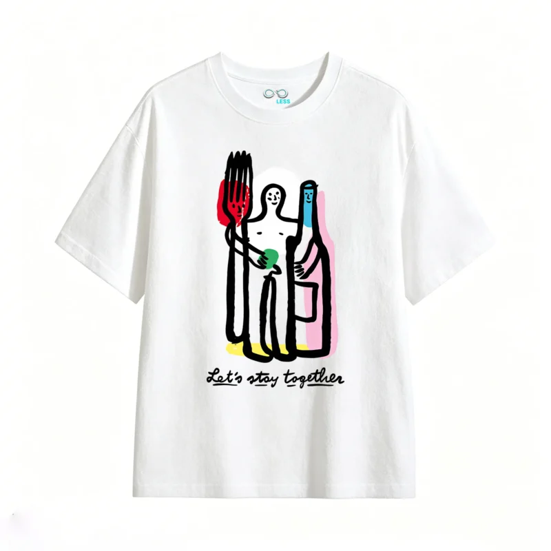 Remera Algodón Estampada Diseño Vino Arte Moderno Premium