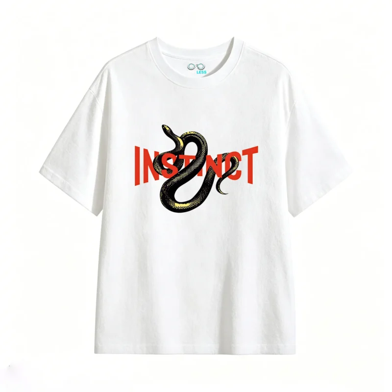 主图_2 Remera Algodón Estampada Instinct Serpiente Urbana Premium