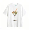 Remera Algodón Estampado Retro Martini Diseño Vintage Premium