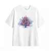 Remera Algodón Estampado Árbol Fuego Abstracto Casual Premium