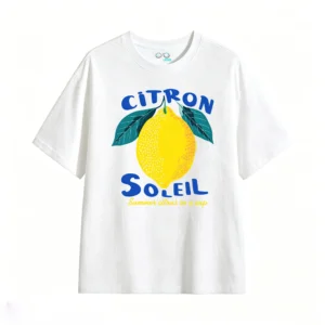 主图_2 Remera Algodón Estampado Limón Verano Citron Soleil Moda