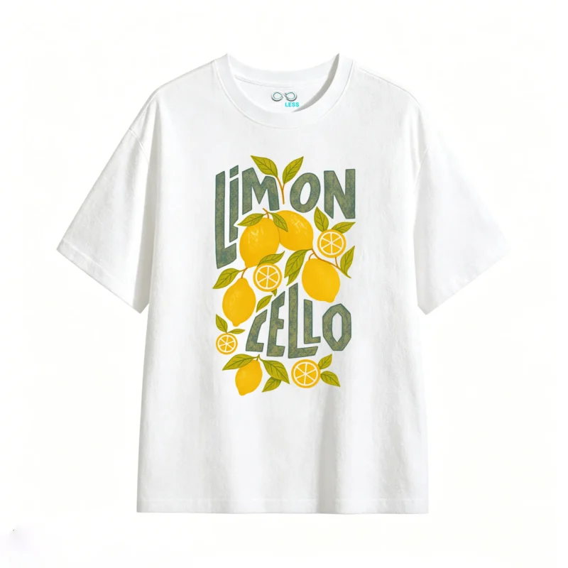 Remera Algodón Estampada Limoncello Frutas Verano Premium