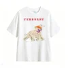 Remera Algodón Estampa Perro Afghan Hound Diseño Vintage