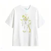 Remera Algodón Estampado Esqueleto Neon Diseño Urbano Oversize