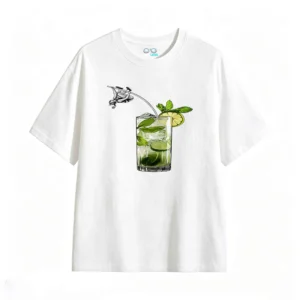 主图_2 Remera Algodón Estampado Mojito Trago Verano Premium Moda