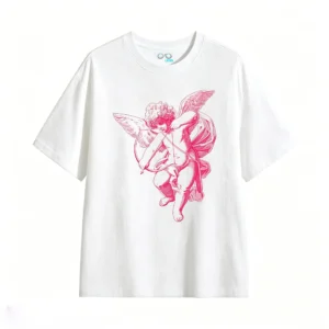 主图_2 Remera Algodón Estampado Cupido Aesthetic Tendencia Premium