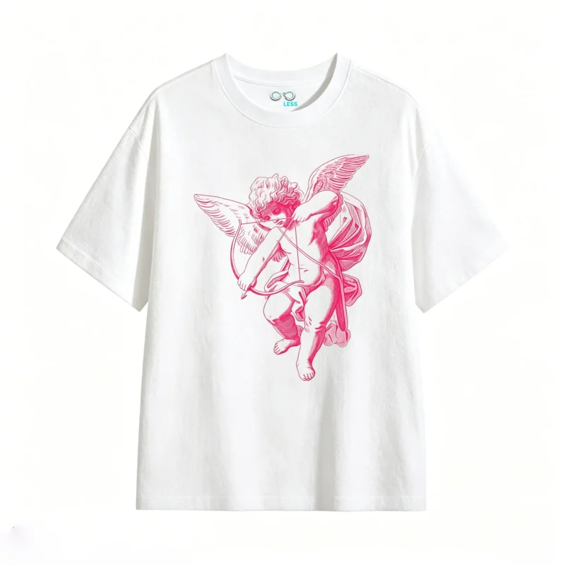 Remera Algodón Estampado Cupido Aesthetic Tendencia Premium