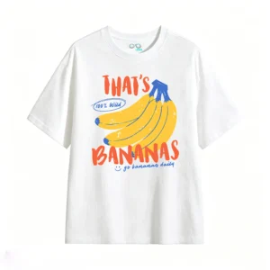 主图_2 Remera Algodón Estampada Diseño Bananas Wild Casual Urbano
