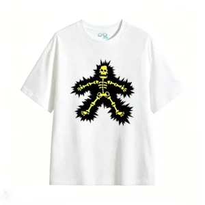 Remera Algodón Estampado Esqueleto Calavera Urbano Premium