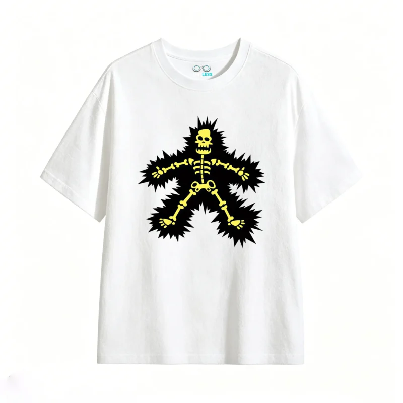 主图_2 Remera Algodón Estampado Esqueleto Calavera Urbano Premium