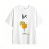 Remera Algodón Estampado Cóctel Flores Diseño Artístico Cool
