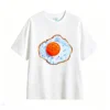 主图_2 Remera Algodón Estampado Huevo Frito Diseño Artístico Casual