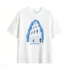 Remera Algodón Estampado Santorini Diseño Clásico Premium