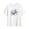 主图_2 Remera Algodón Estampado Caballo Flores Diseño Místico Premium