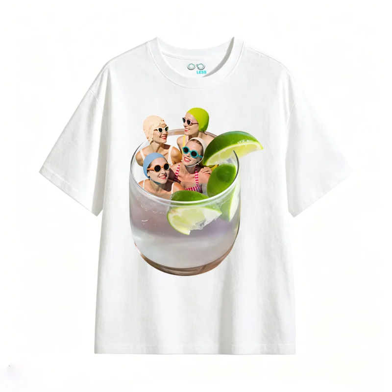 Remera Algodón Estampado Verano Diseño Soda Limón Premium