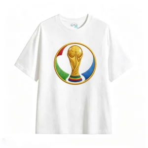 主图_2 Remera Algodón Copa Mundial Estampado Premium Fútbol Argentino