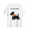 Remera Algodón Estampada Scottish Terrier Invierno Casual