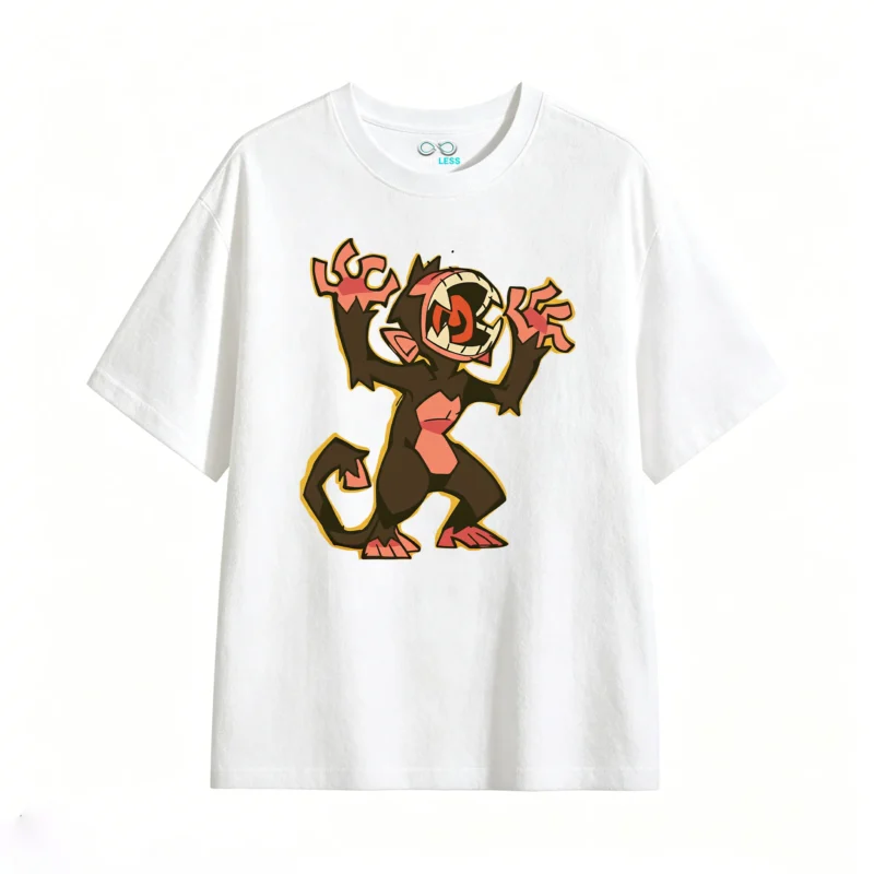 主图_2 Remera Algodón Estampado Mono Cartoon Urbano Premium