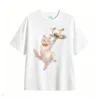 Remera Algodón Estampado Gato Mesero Sushi Premium Kawaii