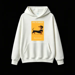 主图_2 Buzo con Capucha Algodón Estampado Perro Salchicha Dachshund Premium