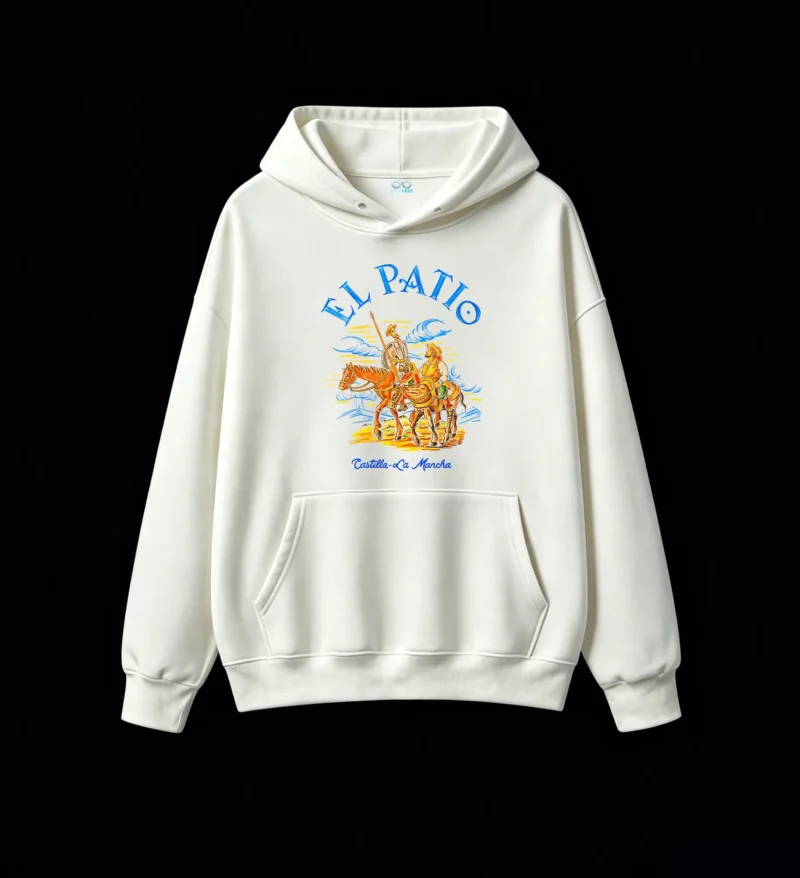 主图_2 Buzo con Capucha El Patio Algodón Estampado Quijote Diseño Casual