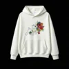 Buzo con Capucha Algodón Estampado Ramo Flores Diseño Premium Casual