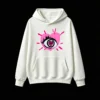 主图_2 Buzo con Capucha Algodón Estampado Corazón Ojo Artístico Urbano Moda