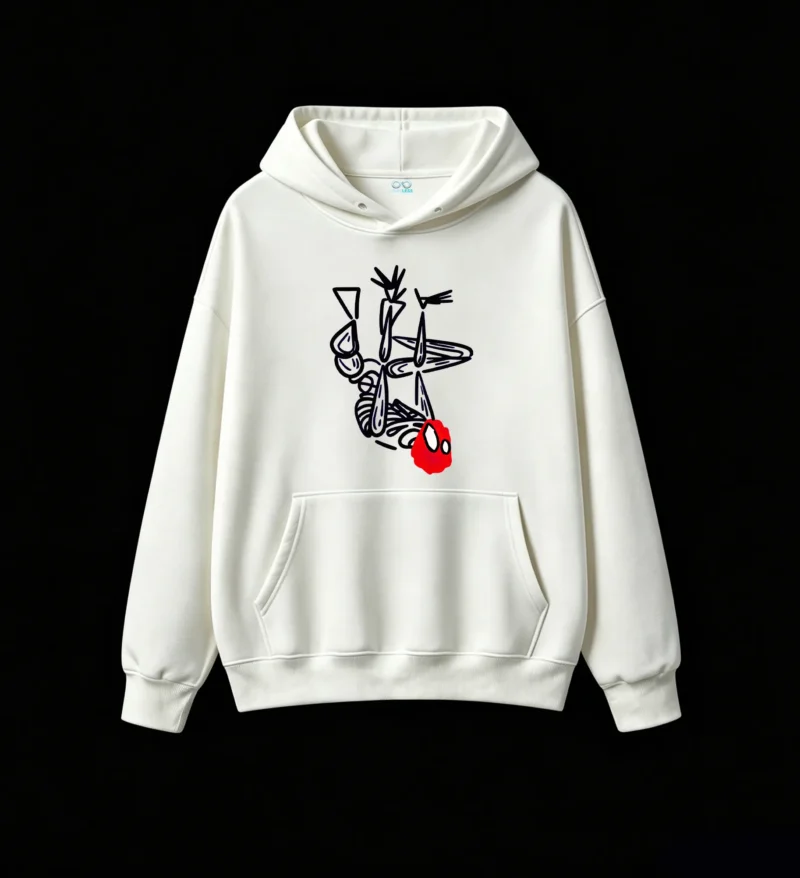主图_2 Buzo con Capucha Algodón Estampado Spiderman Superhéroe Urbano Calidad