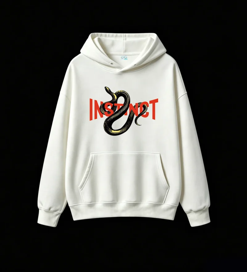 主图_2 Buzo con Capucha Algodón Estampada Instinct Serpiente Urbana Premium