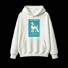 主图_2 Buzo con Capucha Algodón Estampado Perro Afghan Hound Diseño Vintage