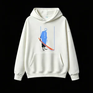 Buzo con Capucha Algodón Estampada Anime Espada Diseño Casual Premium